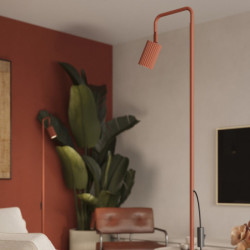Lampadaire KARBON 1 Ocre Rouge Sollux | Luminaire Design GU10