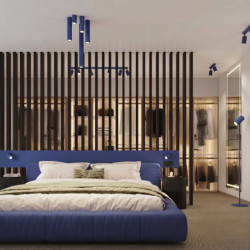 Applique Murale KARBON Outremer avec Interrupteur | Sollux Design