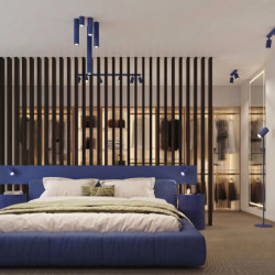 Applique Murale KARBON Outremer avec Interrupteur | Sollux Design