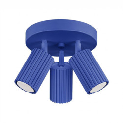 Plafonnier KARBON 3P Outremer Sollux | Spot Design GU10 LED