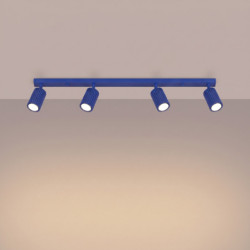 Plafonnier KARBON 4L Outremer Sollux | Luminaire Design GU10