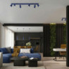 Plafonnier KARBON 4L Outremer Sollux | Luminaire Design GU10