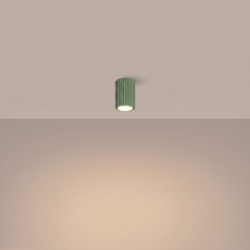 Plafonnier KARBON 10 Sauge Sollux | Spot de Plafond Design GU10