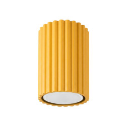 Plafonnier KARBON 10 Jaune Sollux | Spot de Plafond Design GU10