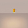 Plafonnier KARBON 10 Jaune Sollux | Spot de Plafond Design GU10