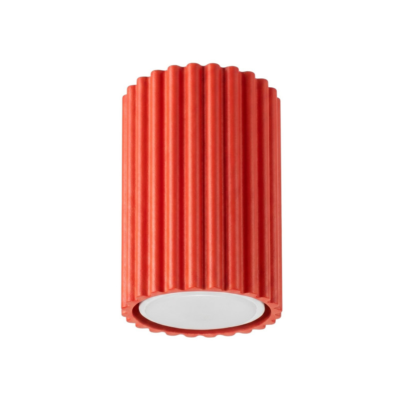 Plafonnier KARBON 10 Rouge Sollux | Spot de Plafond Design GU10