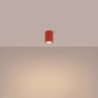Plafonnier KARBON 10 Rouge Sollux | Spot de Plafond Design GU10