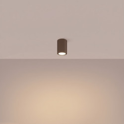 Plafonnier KARBON 10 Brun Sollux | Spot de Plafond Design GU10