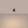 Plafonnier KARBON 10 Brun Sollux | Spot de Plafond Design GU10
