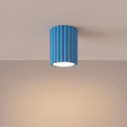 Plafonnier KARBON 10 Azur Sollux | Spot de Plafond Design GU10