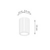 Plafonnier KARBON 10 Azur Sollux | Spot de Plafond Design GU10
