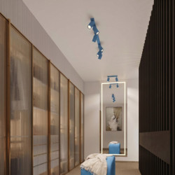 Plafonnier KARBON 10 Azur Sollux | Spot de Plafond Design GU10