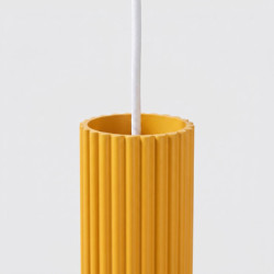 Suspension KARBON 1 Jaune Sollux | Suspension Design GU10