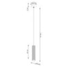 Suspension KARBON 1 Jaune Sollux | Suspension Design GU10