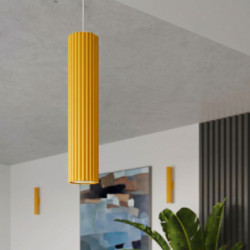Suspension KARBON 1 Jaune Sollux | Suspension Design GU10
