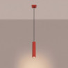 Suspension KARBON 1 Rouge Sollux | Suspension Design GU10