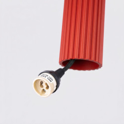 Suspension KARBON 1 Rouge Sollux | Suspension Design GU10