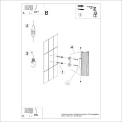 Applique Murale KARBON 20 Sauge Sollux | Luminaire Design GU10
