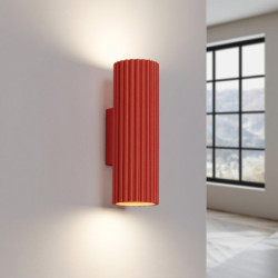 Applique Murale KARBON 20 Rouge Sollux | Luminaire Design GU10
