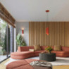 Applique Murale KARBON 20 Rouge Sollux | Luminaire Design GU10