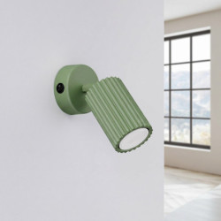 Applique Murale KARBON Sauge avec Interrupteur | Sollux Design