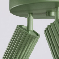 Plafonnier KARBON 3P Sauge Sollux | Luminaire Design GU10