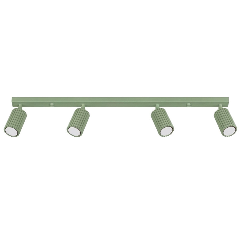 Plafonnier KARBON 4L Sauge Sollux | Luminaire Design GU10