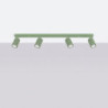Plafonnier KARBON 4L Sauge Sollux | Luminaire Design GU10