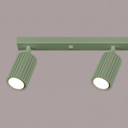 Plafonnier KARBON 4L Sauge Sollux | Luminaire Design GU10