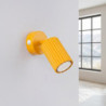 Applique murale KARBON jaune avec interrupteur