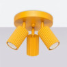 Plafonnier KARBON 3P Jaune Sollux | Luminaire Design GU10
