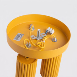 Plafonnier KARBON 3P Jaune Sollux | Luminaire Design GU10