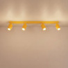 Plafonnier KARBON 4L Jaune Sollux | Luminaire Design GU10