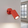 Applique Murale KARBON Rouge avec Interrupteur | Sollux Design