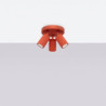 Plafonnier KARBON 3P Rouge Sollux | Luminaire Design GU10