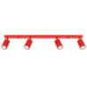 Plafonnier KARBON 4L Rouge Sollux | Luminaire Design GU10