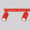 Plafonnier KARBON 4L Rouge Sollux | Luminaire Design GU10