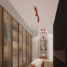 Plafonnier KARBON 4L Rouge Sollux | Luminaire Design GU10