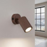 Applique Murale KARBON Brun avec Interrupteur | Sollux Design