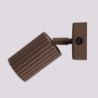 Applique Murale KARBON Brun avec Interrupteur | Sollux Design