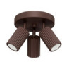 Plafonnier KARBON 3P Brun Sollux | Luminaire Design GU10