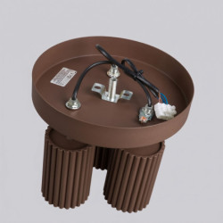 Plafonnier KARBON 3P Brun Sollux | Luminaire Design GU10