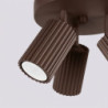Plafonnier KARBON 3P Brun Sollux | Luminaire Design GU10