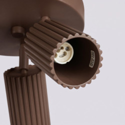 Plafonnier KARBON 3P Brun Sollux | Luminaire Design GU10