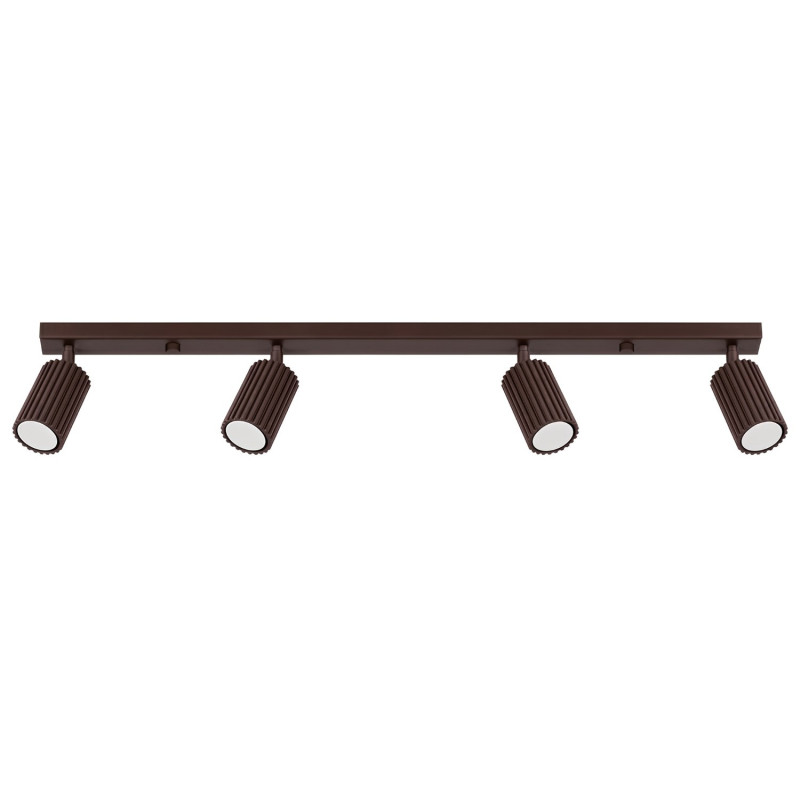Plafonnier KARBON 4L Brun Sollux | Luminaire Design GU10