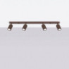Plafonnier KARBON 4L Brun Sollux | Luminaire Design GU10