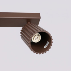 Plafonnier KARBON 4L Brun Sollux | Luminaire Design GU10