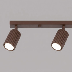 Plafonnier KARBON 4L Brun Sollux | Luminaire Design GU10
