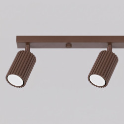 Plafonnier KARBON 4L Brun Sollux | Luminaire Design GU10