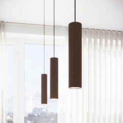 Plafonnier KARBON 4L Brun Sollux | Luminaire Design GU10